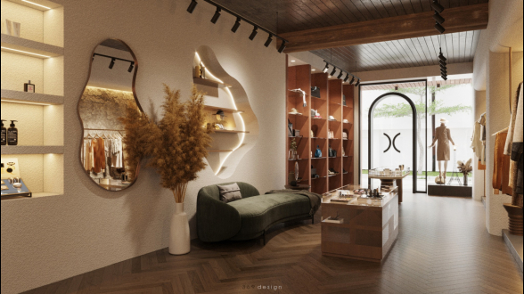 Cửa hàng thời trang với tone màu cực chill. Thiết kế - thi công trọn gói 369 design